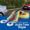 Pack of 2 Microfiber Car Wash Washing Cleaning Glove And King Tools Auto Tow Rope  Multi-Colour | 24HOURS.PK