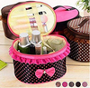 Storage Bag-Cosmetics Organizer/Toiletry Bag & Bow Tie Dot Women Multifunction Travel Makeup Case Pouch Toiletry Organizer | 24hours.pk