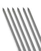 Pack of 6 - 17" Barbecue Skewers Flat Metal Skewers