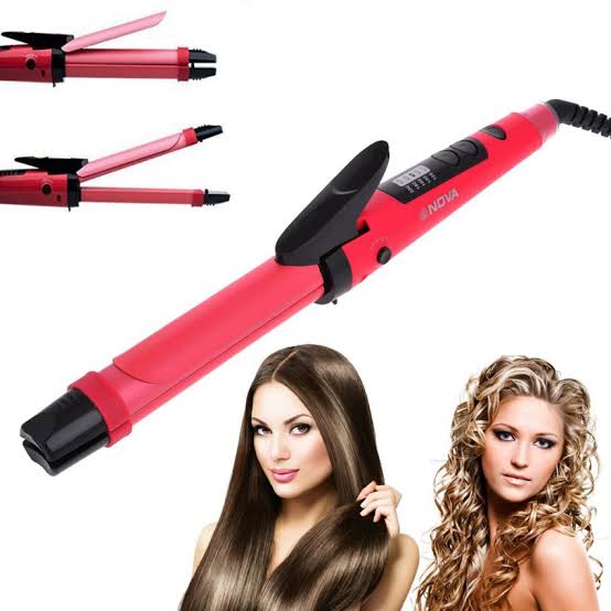 Nova 2 in 1 Hair Straight Curl 0103 | 24HOURS.PK