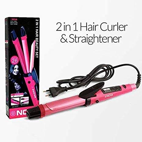 Nova 2 in 1 Hair Straight Curl 0103 | 24HOURS.PK