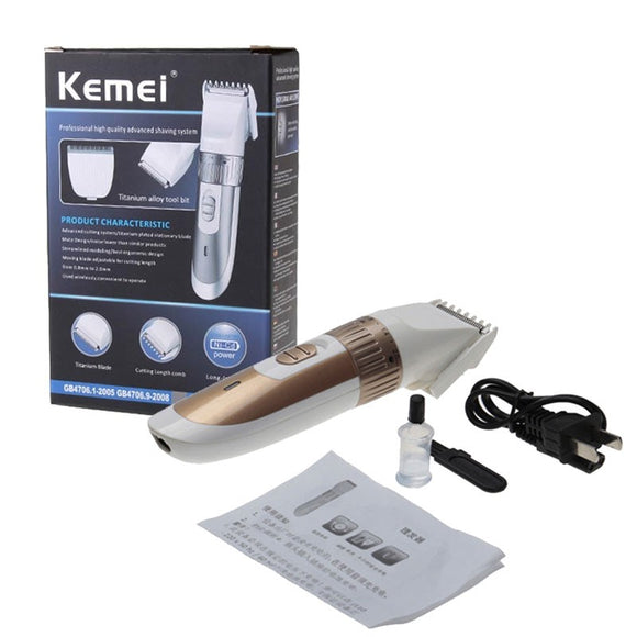 Kemei KM-9020 Exclusive Rechargeable Hair Clipper & Trimmer | 24hours.pk