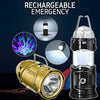Portable Multi-Color Rechargeable Emergency 3 Modes Outdoor Laser Led Lantern Light | 24hours.pk