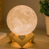 Random Effect Color 3D moon lamp Chargable 13 cm | 24hours.pk
