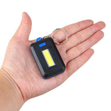 Pack of 4  LED Keychain Flashlight 3 Modes Key Chain Portable Keyring Flash Light Lamp Torch Pocket Emergency Light Random Colors | 24hours.pk