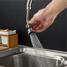 Stainless Steel Rotatable Water Saving Tap Faucet Nozzle Sprayer 360 Degree Swivel Aerator Diffuser Home Kitchen Accessories | 24hours.pk