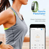 C1PLUS Smart Bracelet Smartwatch Android IOS Bluetooth Sports Waterproof Heart Rate Monitor Blood Pressure Measurement Touch Screen Stopwatch Pedometer Call Reminder Activity Tracker (1132) | 24HOURS.PK