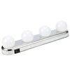 Studio Glow Vanity Make Up Light Super Bright 4 LED Bulbs Battery Powered | 24hours.pk
