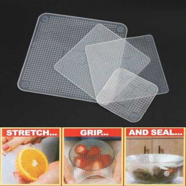Set of 4 Stretch and Fresh Re-Usable Food Wraps (As Seen On TV) | 24hours.pk
